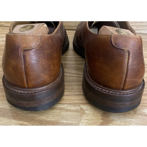 Crockett & Jones Barnet Mens US 11 1/2 Brown Leather Cap Toe Dress Shoes England main image 5